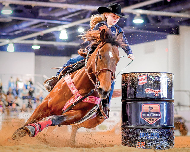 7-Year-Old Girl Shows Off Her Barrel Racing Skills